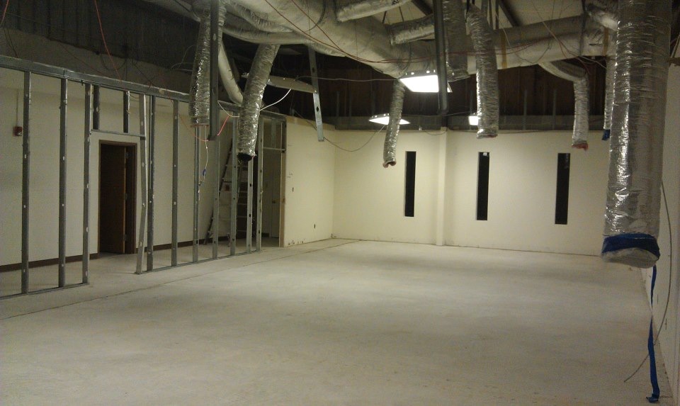<b>Existing office area demo'd.</b>